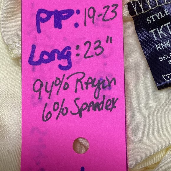 #18 XS TOP YELLOW JUNIPER BLU PTP: 19-23" SHORT SLEEVES SASSY YELLOW! SO CUTE! - Picture 6 of 6